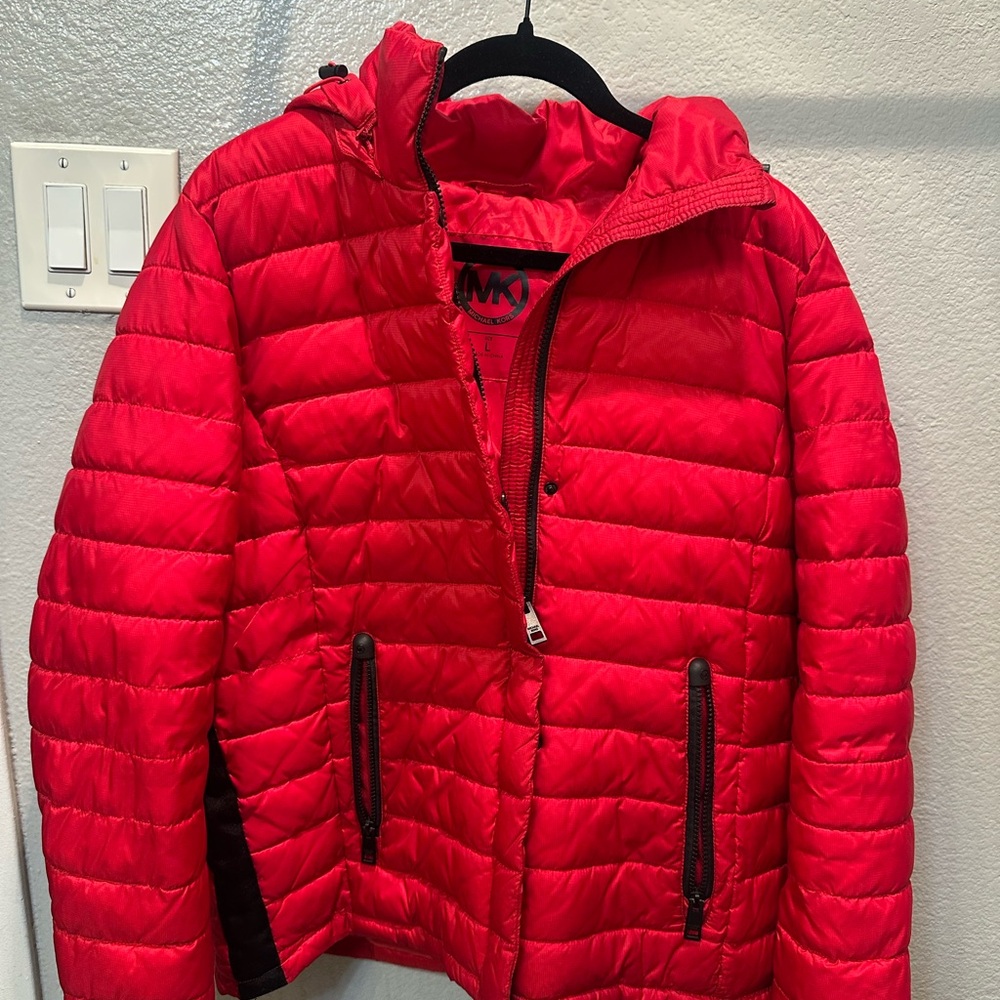 MICHAEL Michael Kors Vibrant Red Quilted Jacket